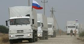 قافلة سيارات تعبر الحدود قادمة من روسيا دون تصريح