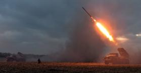 راجمة صواريخ بشرق أوكرانيا