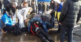 مقتل شخص على الأقل واصابة 10 في انفجار بمدينة خاركوف شرق أوكرانيا خلال مسيرة