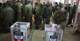 إنتخابات شرق اوكرانيا يجريها الانفصاليون الموالون لروسيا