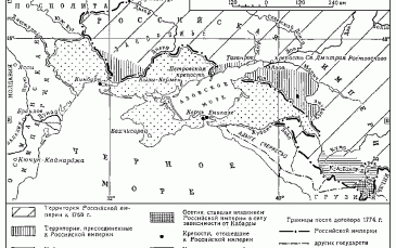 صورة تبين حدود مملكة القرم قبل سقوطها