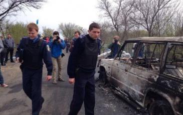 ثلاث قتلى و ثلاث جرحى في هجوم لمسلحين على إنفصاليين بمدينة سلافيانسك