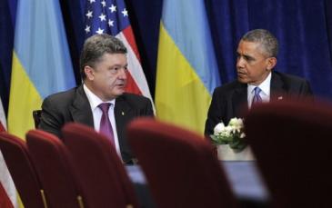 الرئيس الأوكراني باراك أوبامام و الرئيس الأوكراني بيترو بوروشينكو