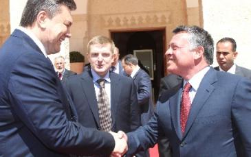 مباحثات وتوقيع اتفاقيات في أول أيام زيارة الرئيس الأوكراني يانوكوفيتش إلى الأردن