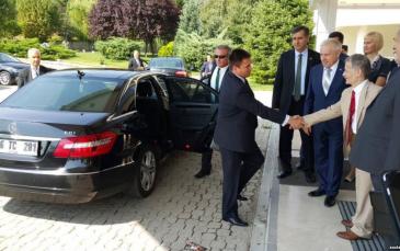 مصطفى جاميلوف في استقبال وزير الخارجية الأوكراني بافل كليمكن 