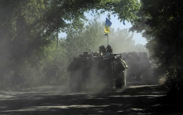 الجيش الأوكراني يدخل مدينة سلافيانسك (أ ف ب )