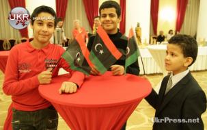 جانب من فرحة أبناء الجالية الليبية في أوكرانيا بذكرى الثورة