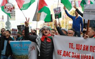 عرب كييف ينتفضون نصرة للأقصى والشعب الفلسطيني