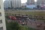 إحتراق باص في العاصمة كييف دون وقوع  إصابات 