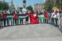 جانب من احتجاجات الطلبة الأجانب  والعرب بوسط خاركيف