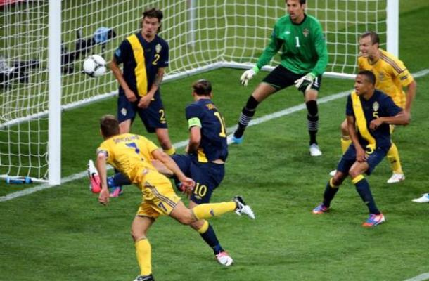 منتخب أوكرانيا يبدأ تحقيق الحلم بفوز ثمين على منتخب السويد