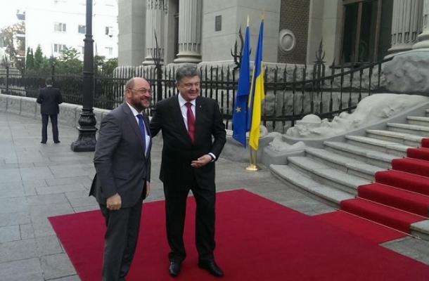 الرئيس الأوكراني يلتقي رئيس البرلمان الاوروبيِ