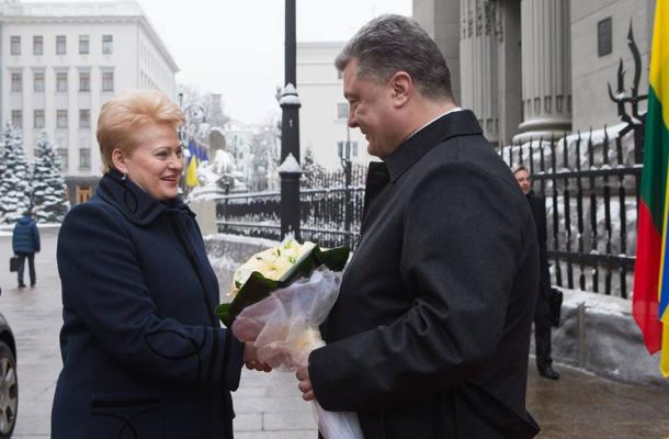 بوروشينكو يستقبل رئيسة ليتوانيا