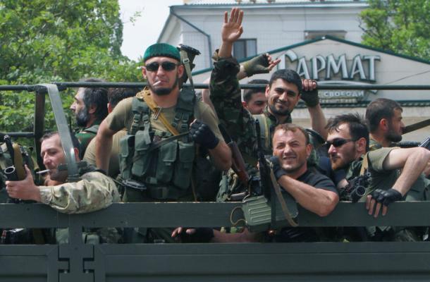 الشيشانيون يقاتلون بعضهم البعض في شرق أوكرانيا