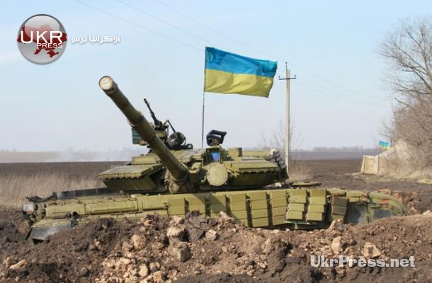 دبابة أوكرانية قرب الحدود الروسية