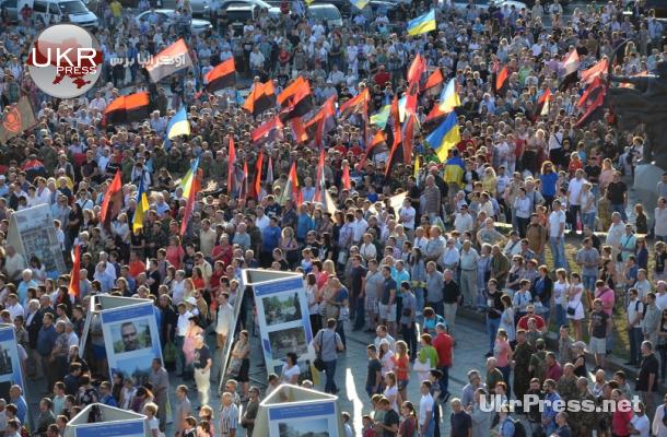 التظاهرة أعادت أجواء الاحتجاج إلى ميدان العاصمة كييف