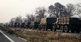 قوات روسية تدخل أوكرانيا 