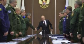 إجتماع الرئيس الروسي بقيادات الجيش