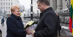 بوروشينكو يستقبل رئيسة ليتوانيا