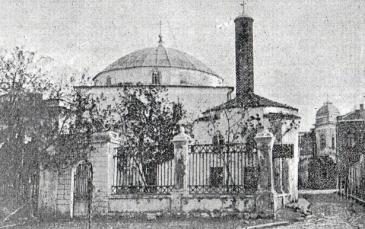 صورة للمسجد من كتاب لأحد الرحالة الروس ويظهر فيه ككنيسة بعد أن حول