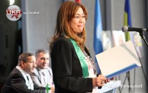 جانب من كلمة ممثلة فرع الأمم المتحدة في العاصمة كييف إلى الاحتفال
