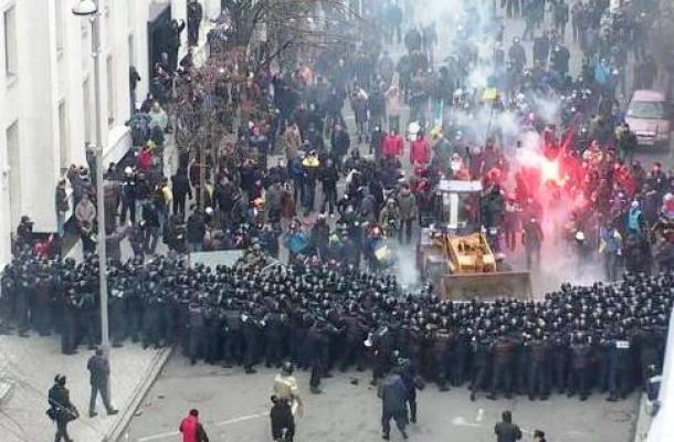 وفق إحصائيات أوكرانية رسمية: 285 مصابا خلال مظاهرات كييف يوم الأمس