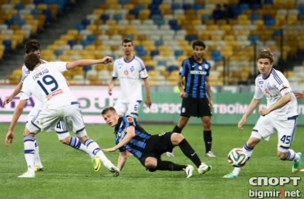 دينامو كييف يفوز على تشيرنوموريتس أوديسا بأربع أهداف نظيفة في تصفيات  النصف النهائي لكأس أوكرانيا
